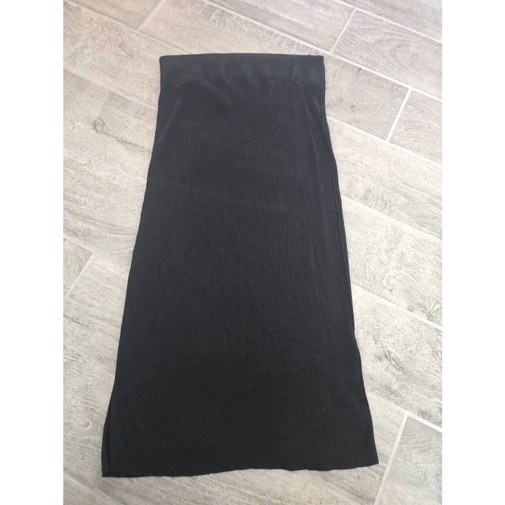 Free People Golden Hour Midi Sweater Skirt‎ Black Size Medium
